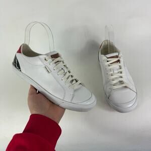 Cole Haan Marlowe Sneakers Women's 7 White Leather Lace Up Low Top Running Shoes